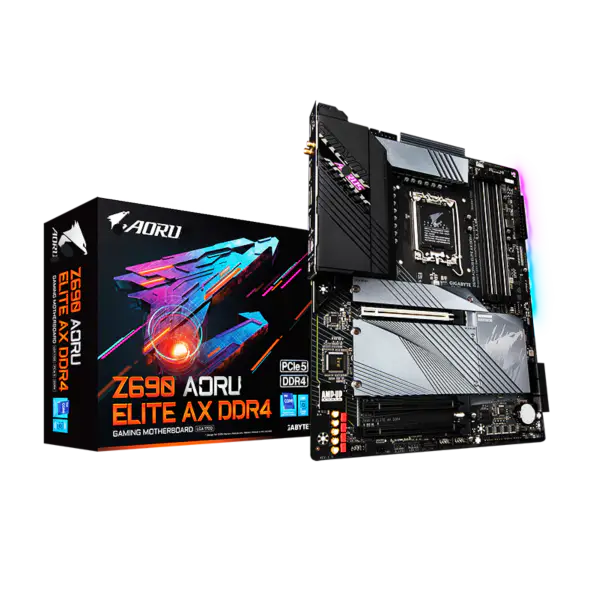 Computer Z690 Aorus Elite Ax Ddr4 Scheda madre Ddr5 Processore 12900k 12700k Intl Z690 Lga 1700 Atx Pcie4.0 Ddr5 Wi-fi 6