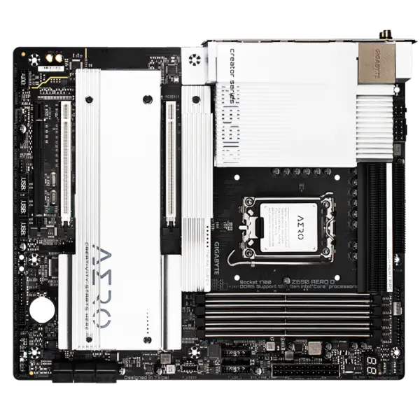 La scheda madre Ga Z690 Aero D supporta la memoria Ddr5 Cpu 12900k 12900kf Intl Z690 Lga 1700 Wi-fi 6e E-atx