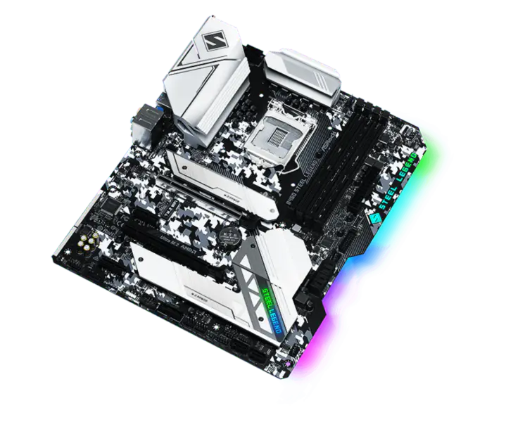 Asrock B460 Steel Legend Acciaio Legend Scheda Madre Supporta Cpu 10500 10400 10400f Intl B460 Lga 1200