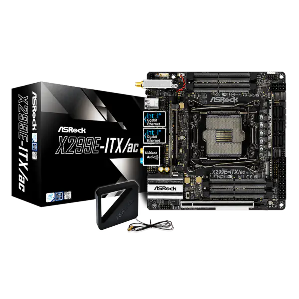 Asrock X299m X299e-itx Ac Ddr4 scheda madre Parte Lga 2066 Ddr4 Ddr4 Intl X299 Lga 2066