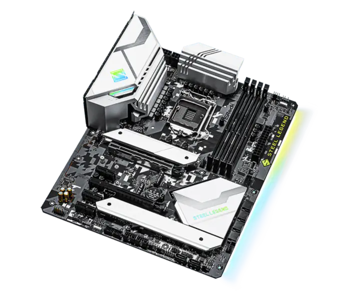 Asrock Z590 Steel Legend Ddr4 Motherboard Supporta Cpu 11900k 11700k Intl Z590 Lga 1200