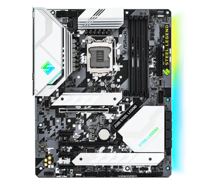 Asrock Z590 Steel Legend Ddr4 Motherboard Supporta Cpu 11900k 11700k Intl Z590 Lga 1200