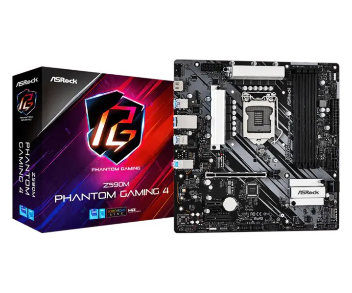 Asrock Z590 Phantom Gaming 4 Ddr4 Phantom Gaming Scheda Madre Supporta Cpu 11900k 11700k Intl Z590 Lga 1200