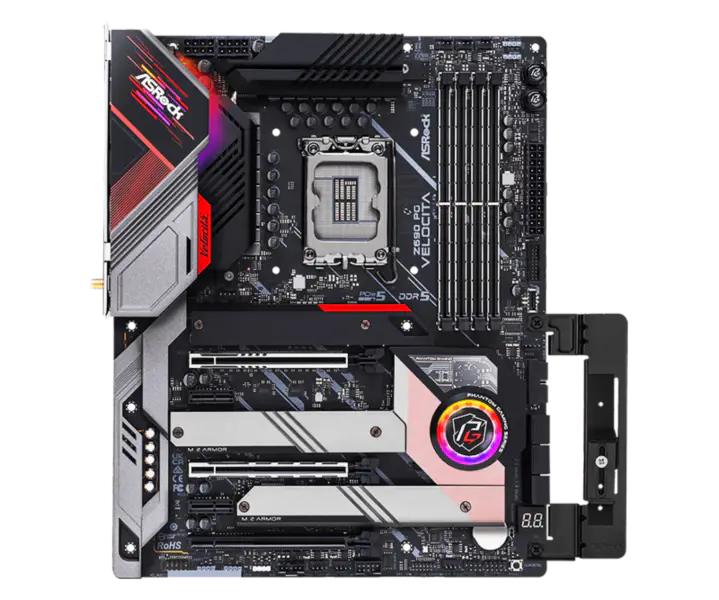 Asrock Z690 Pg Velocita Gaming Scheda madre supporta memoria Ddr5 Cpu 12700k 12900kf Intl Z690 Lga1700
