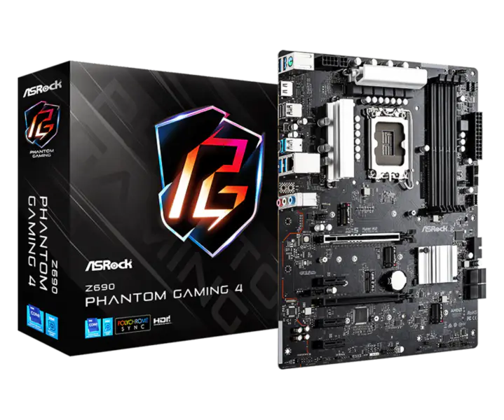 Asrock Z690 Phantom Gaming 4 Ddr4 Scheda madre Ddr5 Supporto Cpu 12600k 12700 Intl Z690 Lga 1700