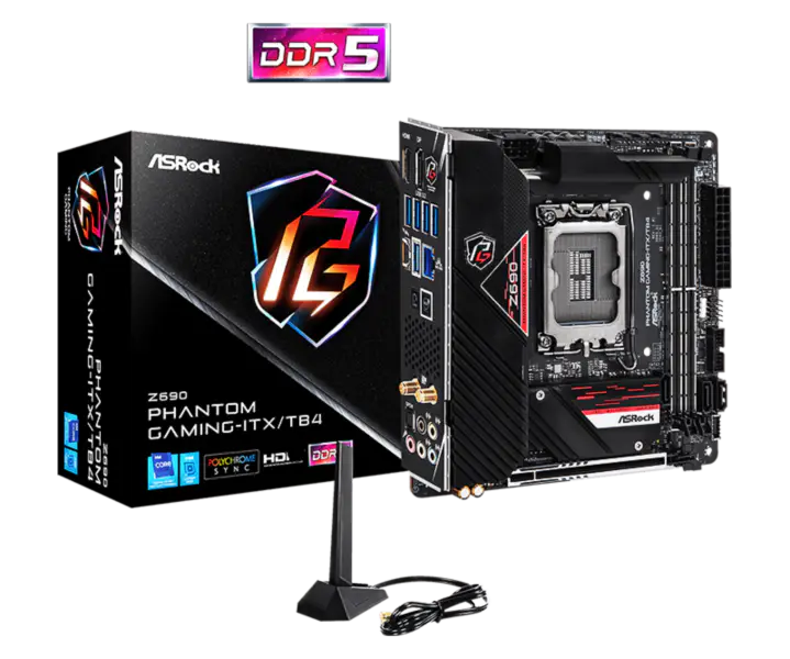 Asrock Z690 Phantom Gaming-itx/tb4 Phantom Gaming Scheda madre Ddr5 Supporto Cpu 12600k 12700 Intl Z690 Lga 1700