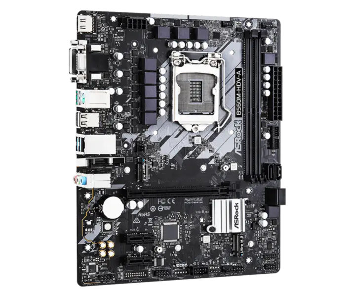 Asrock B560m-hdv-a R2.0 Scheda Madre Supporta Cpu 10400f 11400f 10700 11700 Intl B560 Lga 1200