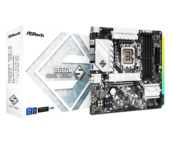 Asrock B660m Steel Legend Ddr4 Scheda Madre Supporta Cpu 12700 12600 Intl B660 Lga 1700