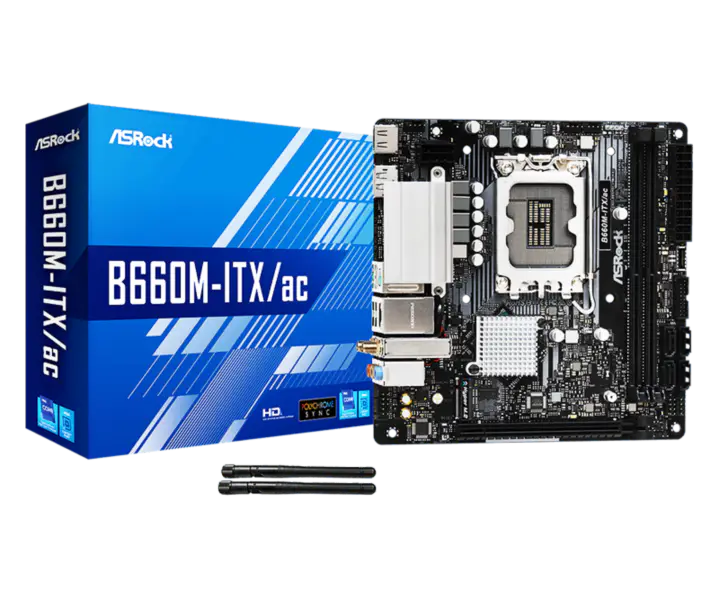 Asrock Scheda Madre B660m-itx/ac Mini Scheda Madre Supporta Cpu 12600 12700 Intl B660 Lga 1700