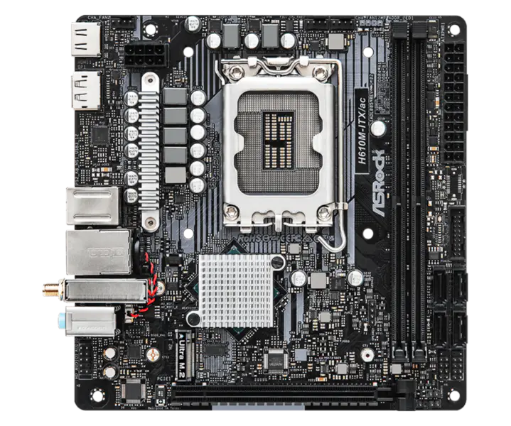 Asrock H610m-itx Ac Mini Scheda Madre Supporta Cpu 12100 12400 Intl H610 Lga 1700