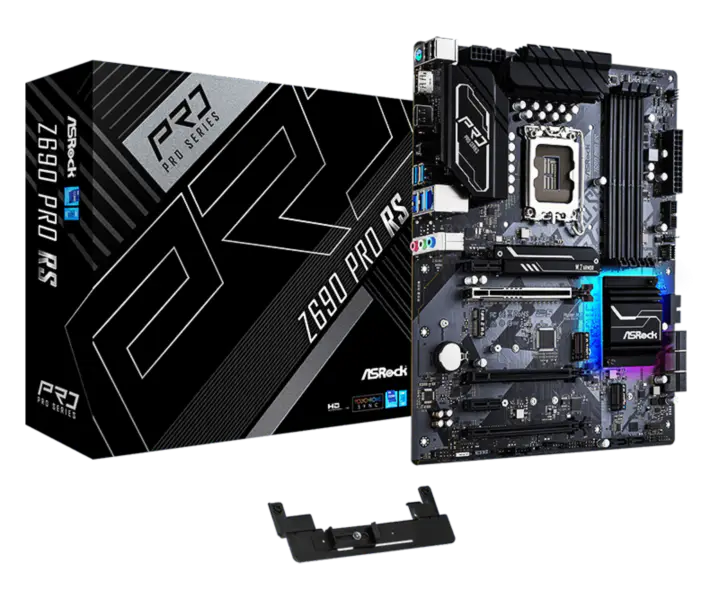 Asrock Z690 Pro Rs Gaming Motherboard supporta la memoria Ddr4 Cpu 12700k 12900k Intl Z690 Lga1700
