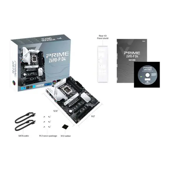 La scheda madre Prime Z690-p D4 supporta la memoria Ddr4 Cpu 12700 12700kf Intl Z690/lga 1700 14+1 Dr Mos Modulo alimentatore