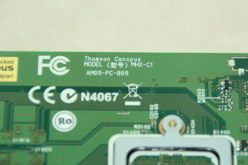 Canopus FIRECODER Blu-ray MHX-C1 PCI X1 Scheda hardware ad alta velocità AM09-PC-809