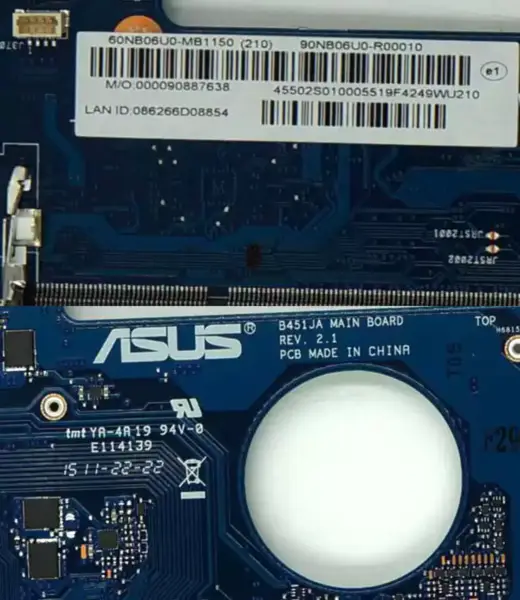 Scheda madre ASUS B451J B451JA