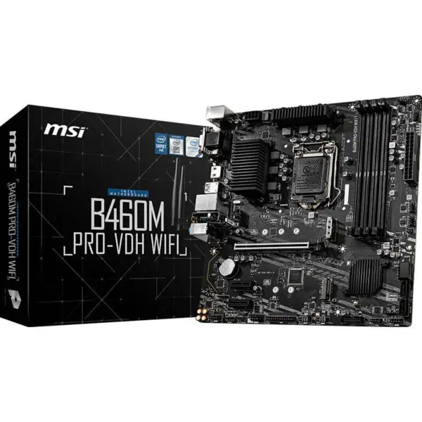 MSI B460M PRO-VDH WIFI Scheda madre Micro-ATX Intel B460 M.2 DDR4 SATA 128G Supporto CPU LGA 1200