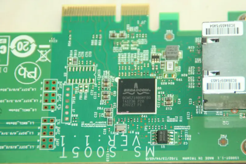 Broadcom BCM5718 VER:1.1 Scheda di rete Gigabit a doppia porta