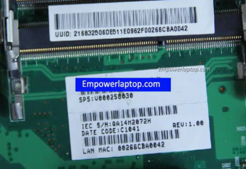 Scheda madre Toshiba C605 V000258030 GL40