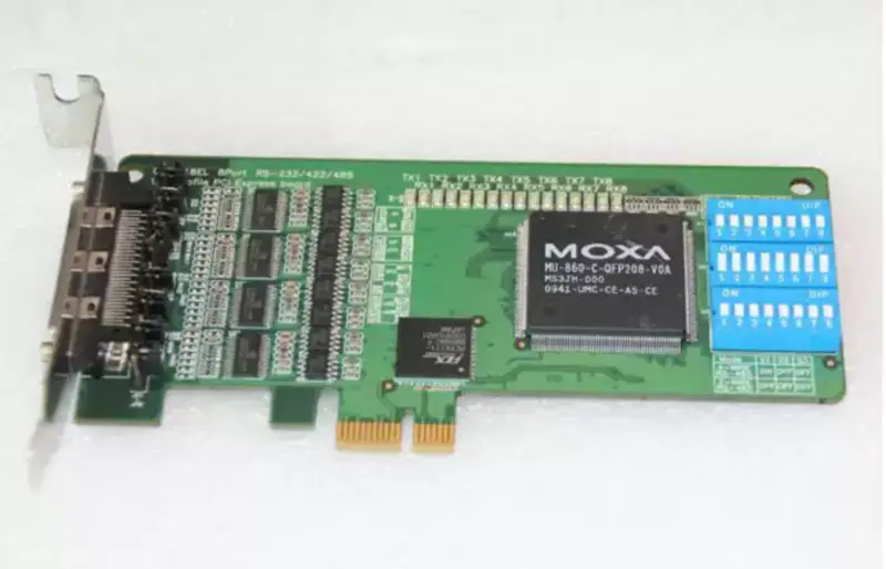 Scheda madre industriale MOXA CP-118EL 8 PORTE RS-232/422/485 PCIe SERIAL CARD