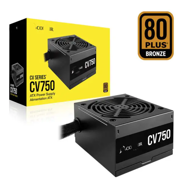 Cors Air Power Alimentazione Pc Cv750 750w Atx Alta Alimentazione 80plus Ventola a Basso Rumore Rps0146