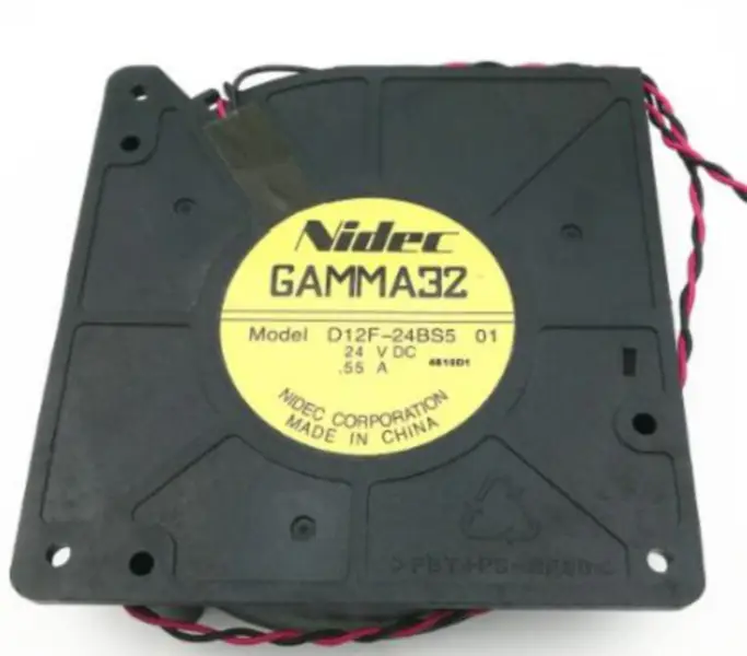 Ventilatore Nidec GAMMA32 D12F-24BS5 01 24V DC 0.55A made in China