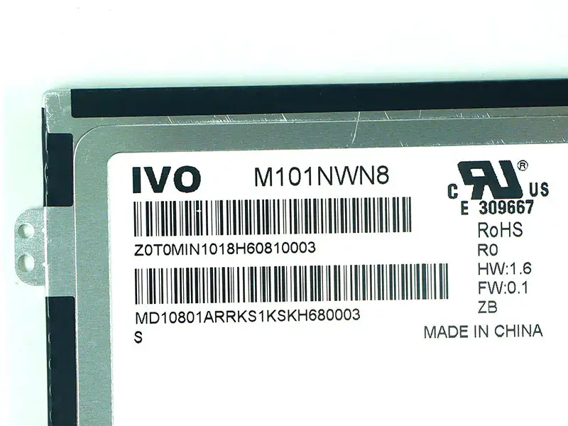 Lenovo M101NWN8 R0 N101BGE-L31 B101XTN01.1 Pannello schermo LCD