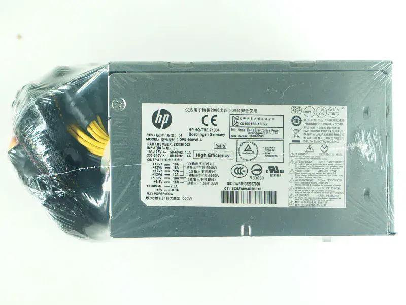 633186-002 DPS-600WB A 600W per l'alimentatore HP ENVY 810 Phoenix h9-1400t CTO