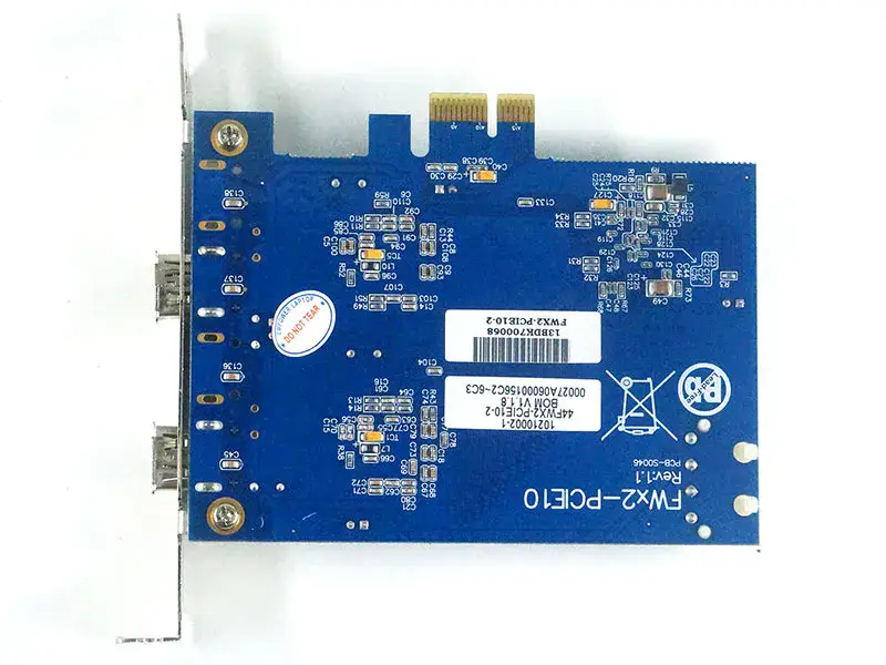 FWX2-PCIE10 Rev: 1.1 Scheda di acquisizione FWX2-PCIE10-2 1394