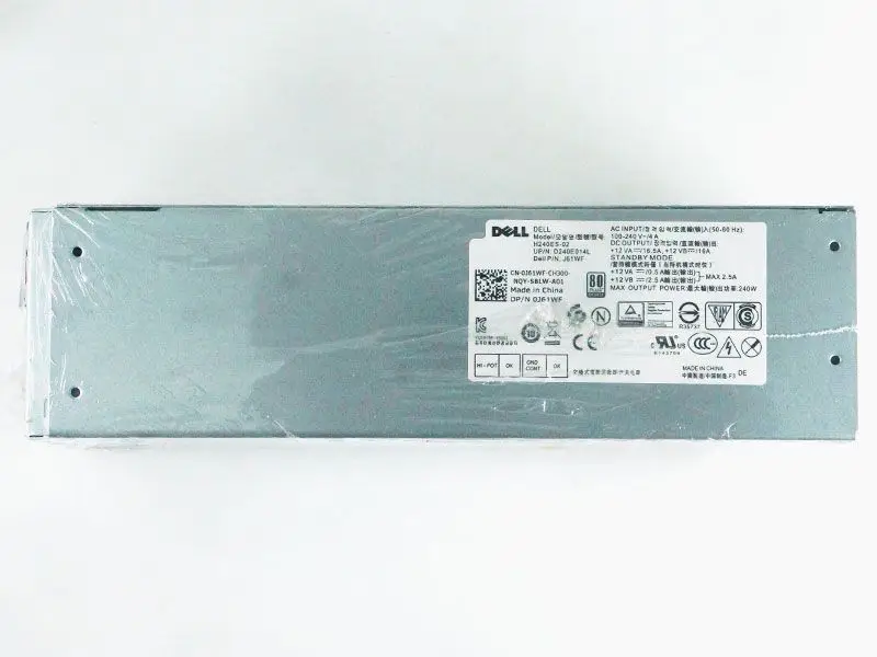 Alimentatore J61WF H240ES-02 240W SMPS 6PIN 4PIN per Optiplex 3050MT/5050MT/7050MT V3668 V3669 MT