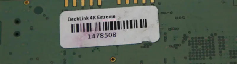 Scheda di acquisizione Blackmagic Design DeckLink 4K Extreme