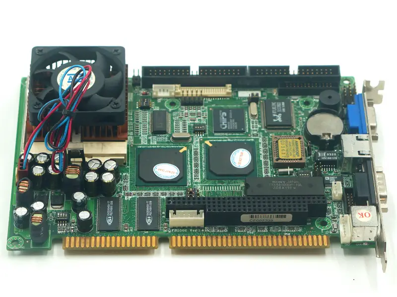 FB2502 VER:1.4 scheda madre con CPU e FAN