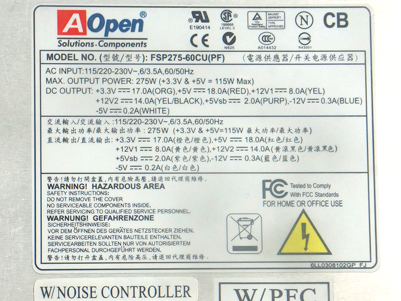 PSU per l'alimentatore switching Aopen 375W FSP375-60GCU
