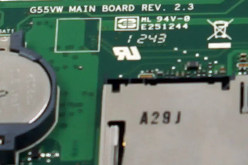 Scheda madre Asus G55VW