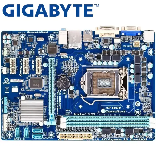 Gigabyte GA-H61MA-D2V Scheda madre desktop H61 Socket LGA 1155 i3 i5 i7 DDR3 16G uATX