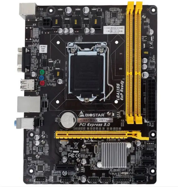 Scheda madre Biostar H61MGV H61 LGA1155 Tutti i dati a stato solido