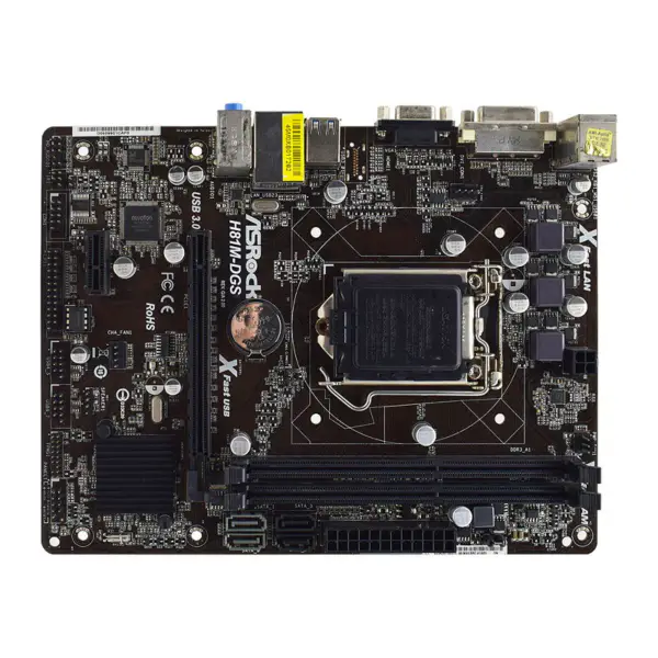 ASRock H81M-DGS R2.0 Scheda Madre LGA1150 DDR3 16GB (Dimensioni: 17.3*22.6)