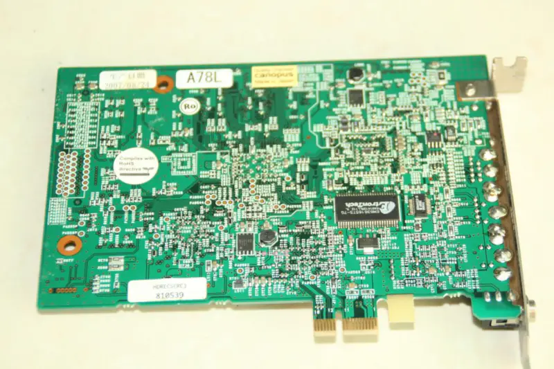 Canopus HDRECS Z08-PC-703 Scheda di acquisizione per editing video in tempo reale Pegasus multiformato