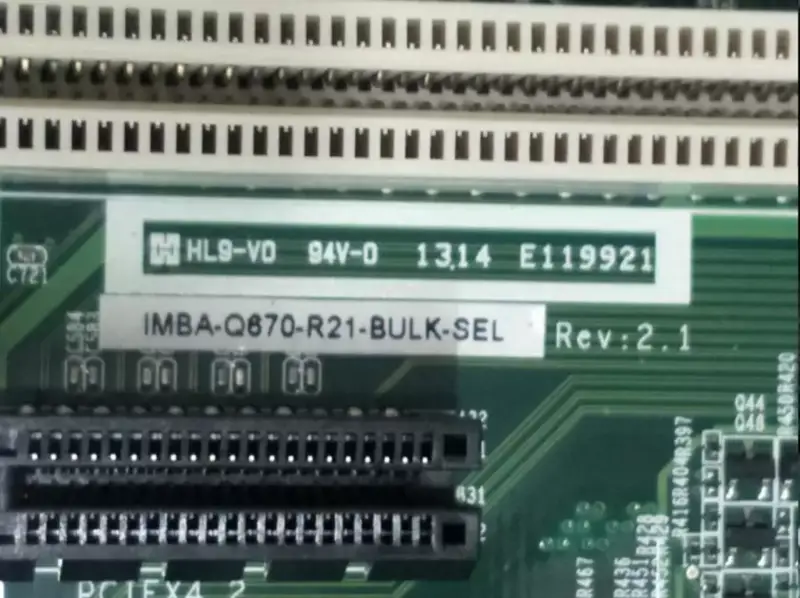 IEI IMBA-Q670-R21 REV 2.1 006B216-00-210-RS Scheda madre per apparecchiature industriali