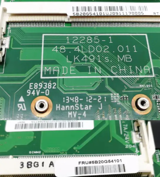 FRU:5B20G54101 Per la scheda madre del computer portatile Lenovo K4450 K4450A con SR1EF I5-4210U 12285-1 48.4LD02.011 Mainboard 2G