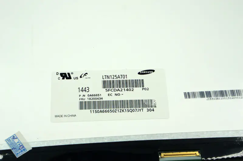 12,5 pollici LTN125AT01 B125XW01 B125XW01 V.0 LP125WH2 TLB1 per lenovo U260 U201 X220 X220I LCD schermo LCD