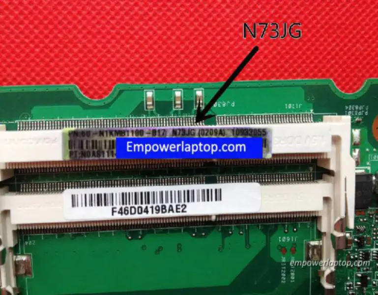 Scheda madre Asus N73JG