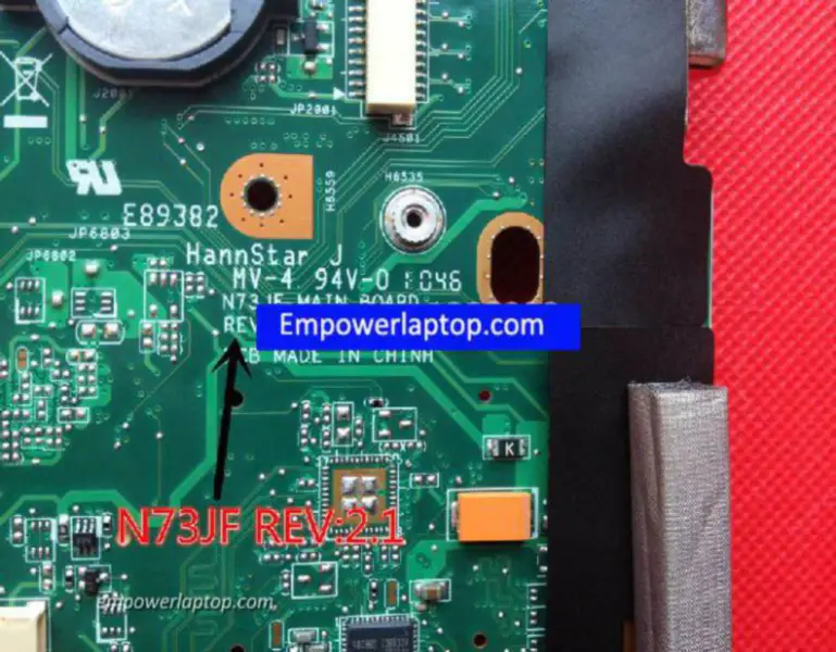 Scheda madre Asus N73JG