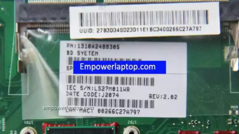 Toshiba NB510 V000268040 6050A2488301-MB-A02 N2800 Scheda madre