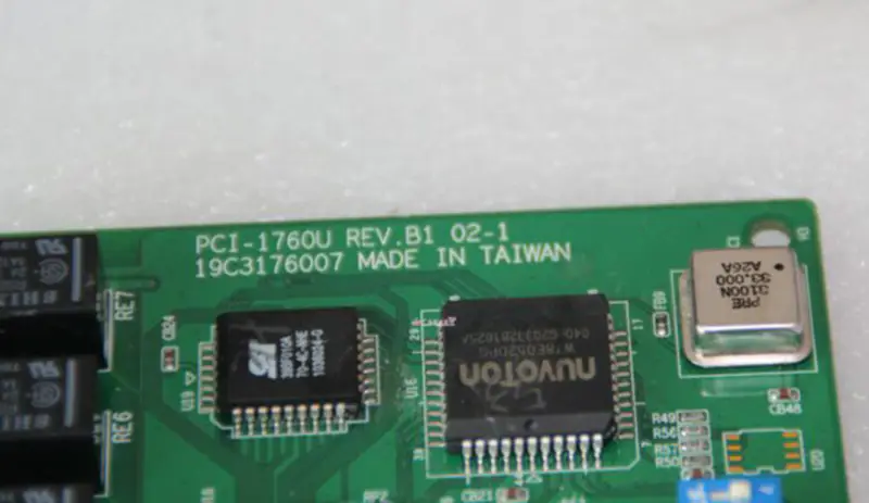 Scheda PCI-1760U REV.B1 A1 A2 a 8 canali con relè e 8 canali con ingresso digitale isolato