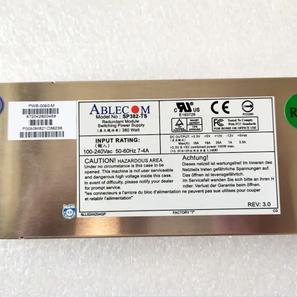 Ablecom PWS-0050-M SP382-TS Alimentatore Switching