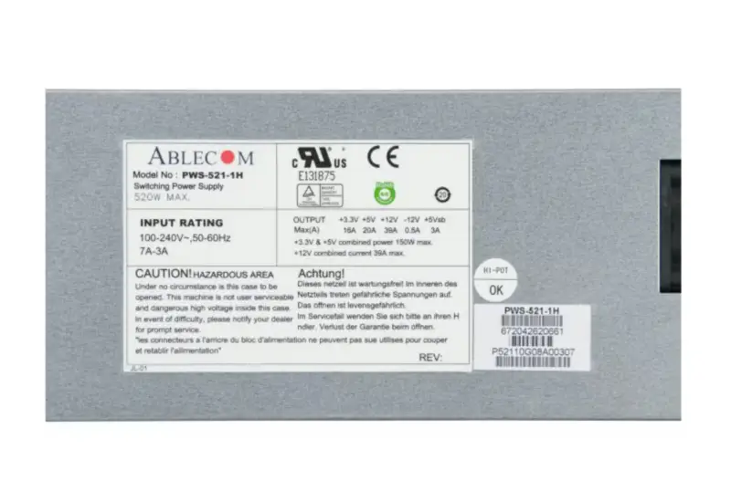 Alimentatore Supermicro PWS-521-1H