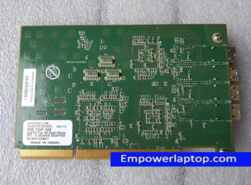 SILICOM PXG4FI ADATTATORE SERVER PCI-X con porta QUAD in fibra (SX) Gigabit Ethernet