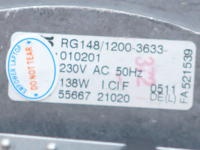 Ventilatore Ebmpapst RG148/1200-3633-010201
