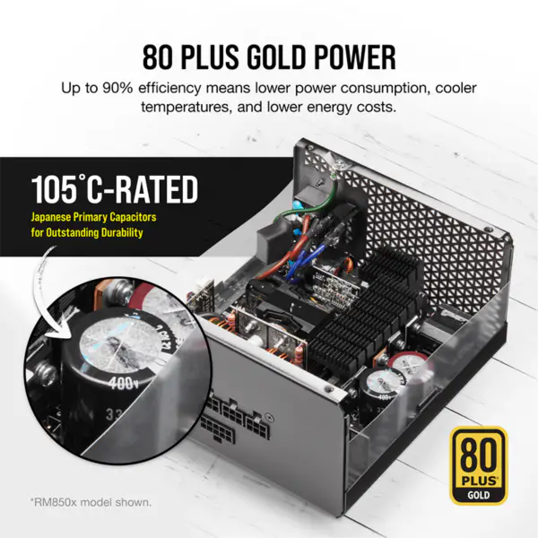 Cors Air Alimentatori Psu Rm1000x 1000w Oro Modulo completo Ventola Start-stop Risveglio intelligente Rps0125 Supporto Rtx 4090