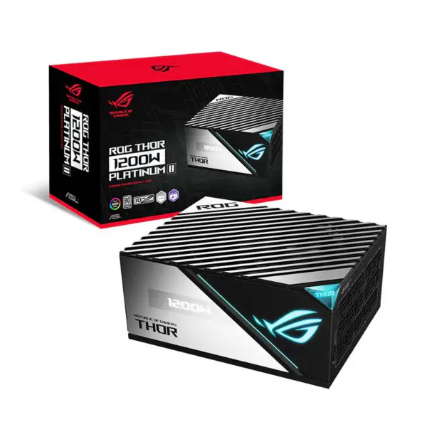 Come alimentatori da tavolo Rog Thor 1200p2 Gaming Psu Alimentazione del computer Supporto Rtx 4090 4080 Rog-thor-1200p2-gaming