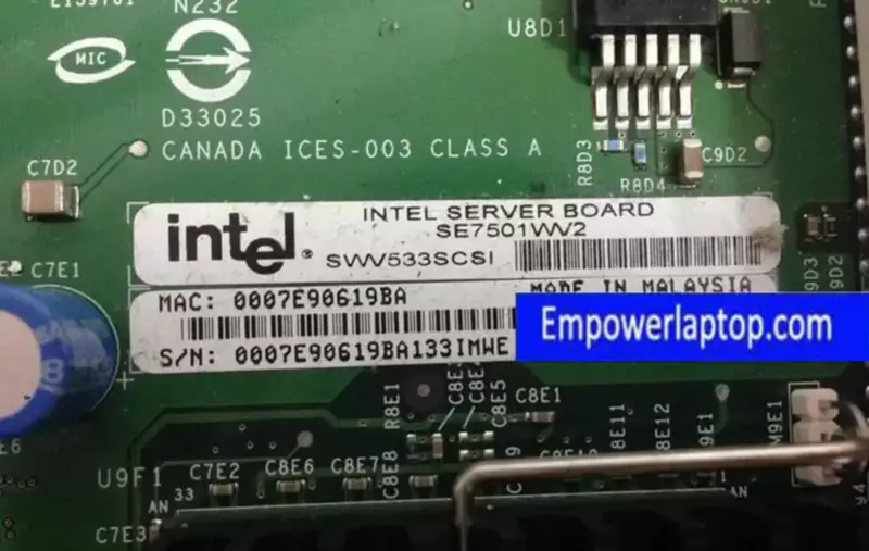 Scheda madre Intel SE7501WV2 dual 320MSCSI con RAID Sever